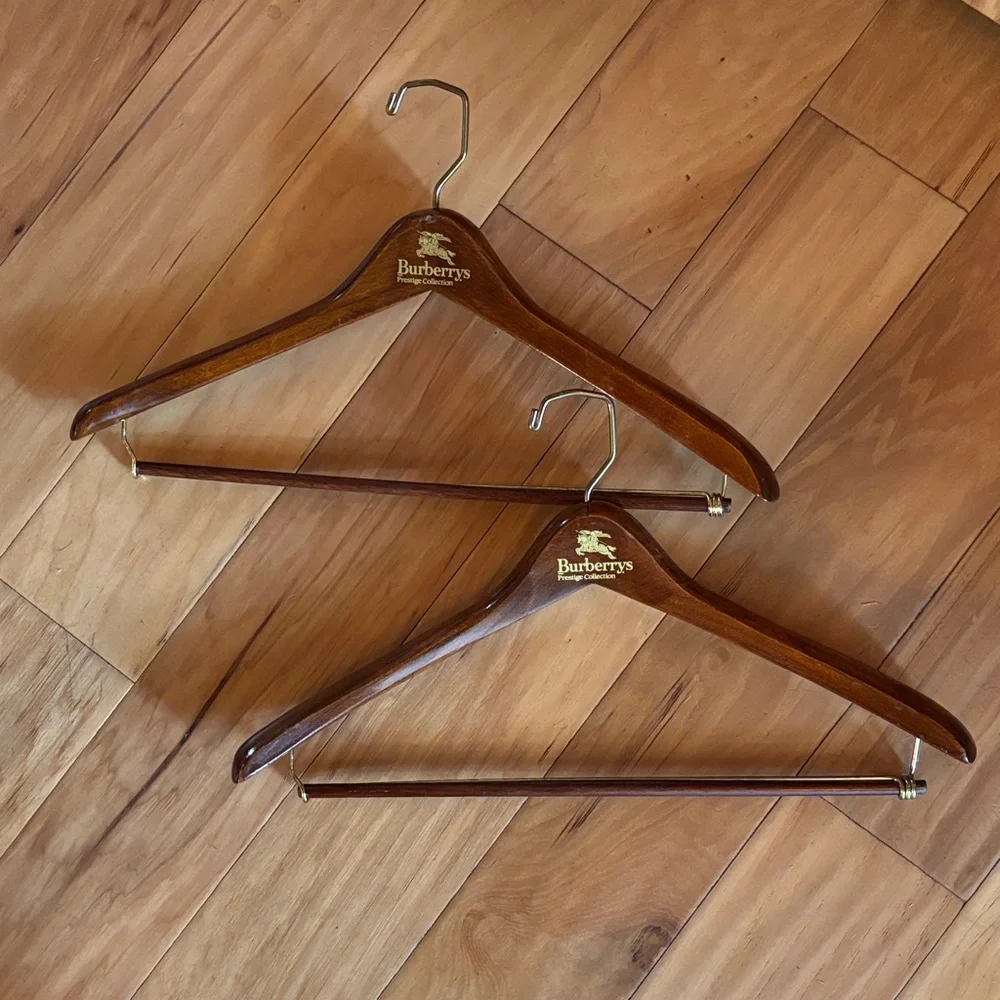 Burberrys Wooden Hanger Set Of 2